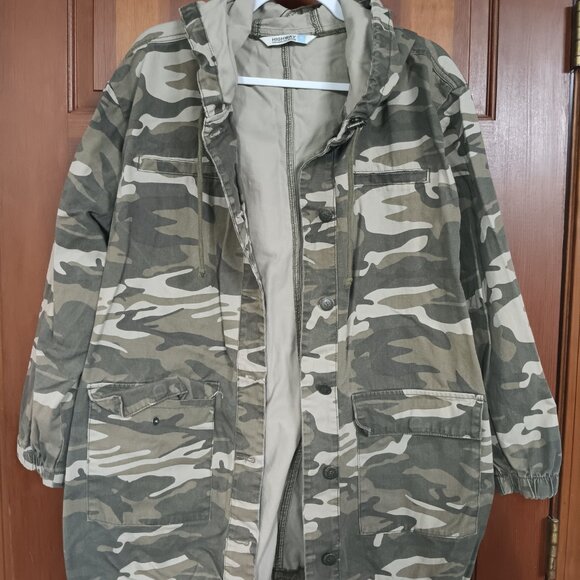 Highway Jeans Camo Button-down Canvas Jacket Womens Size 1X - Picture 1 of 12